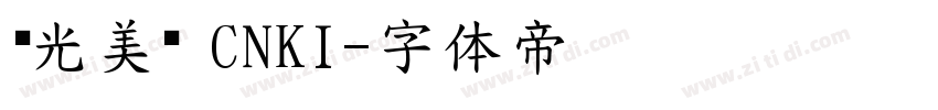 华光美黑 CNKI字体转换